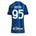 Inter Milan Alessandro Bastoni #95 Hjemmedrakt Dame 2024-25 Kortermet